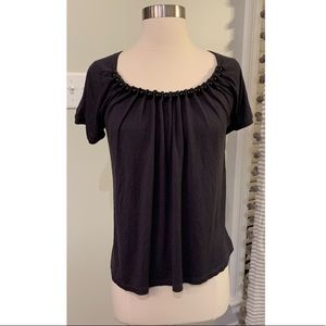 French Connection gray knit tee size medium